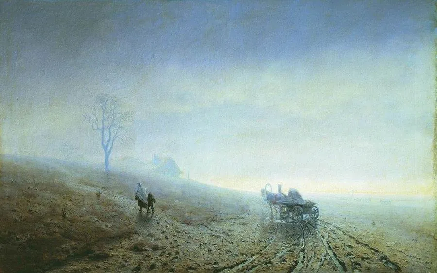 «Осенняя распутица», 1872