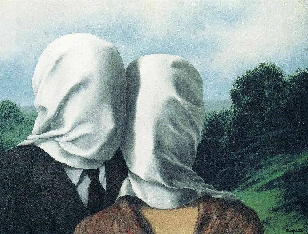 «Возлюбленные», Рене Магритт, 1928