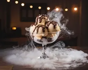 Семифреддо с амаретто и миндалем