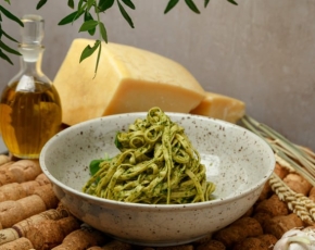 Фетучини De Cecco с соусом песто