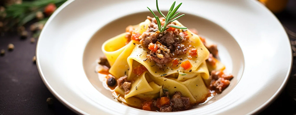 La Dolce Vita: теплый салат с морепродуктами, паппарделле с рагу из утки и меренговый десерт | 16+