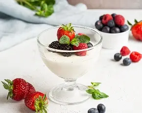 Панна котта с ягодами