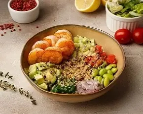 Боул с креветками