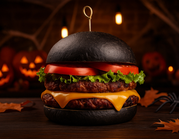 Halloween Party! Картина "Monster House" и чёрный бургер | 12+