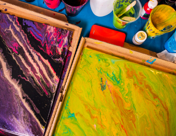 Fluid Art Party: Миксуем краски и коктейли