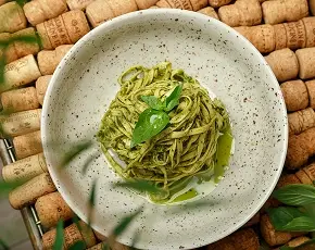 Фетучини с соусом Песто