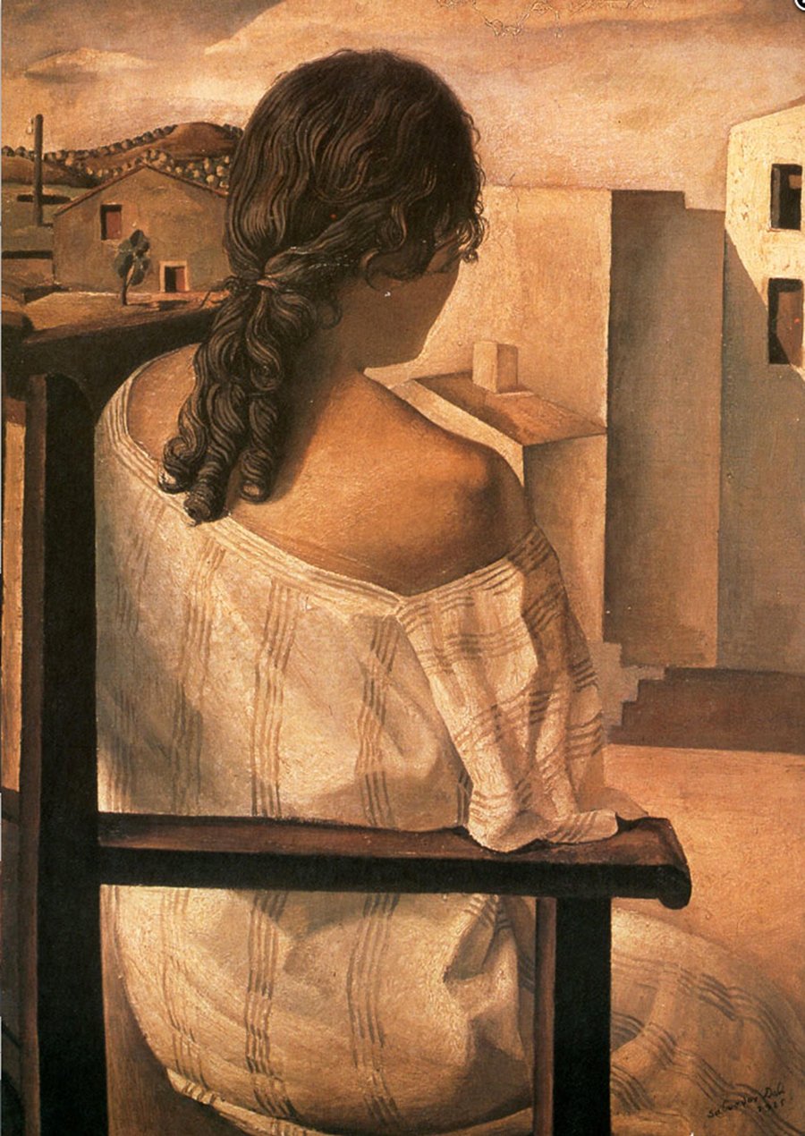 Девушка со спины. Сальвадор Дали, 1925